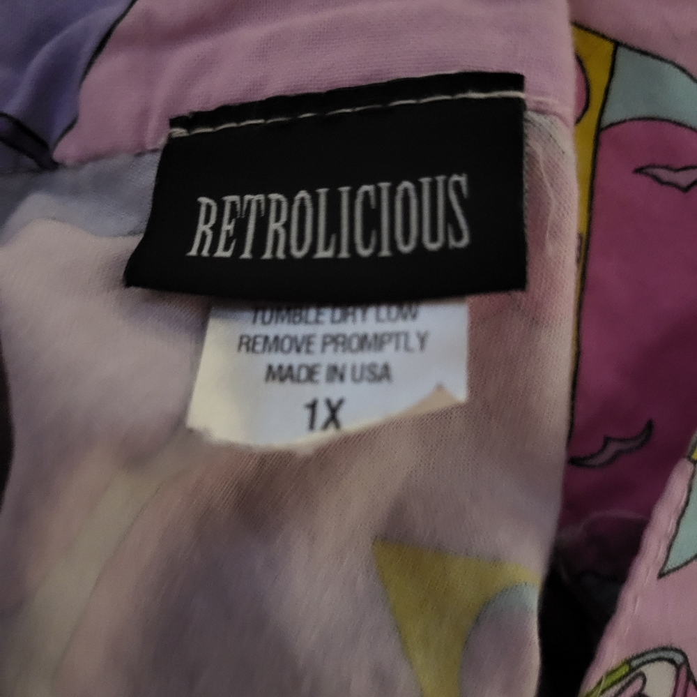 Retrolicious pink carnival candy skirt size 1x - Picture 5 of 5